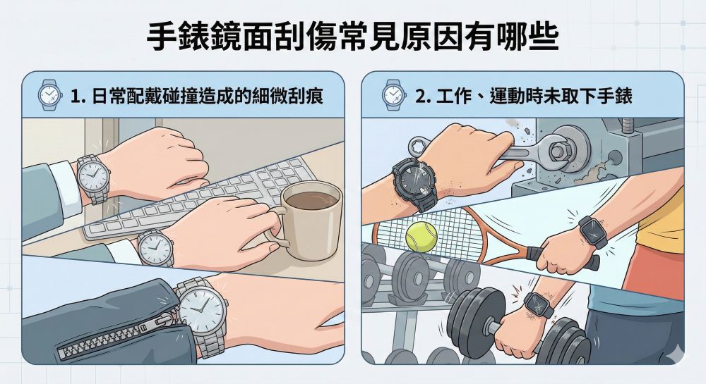 手錶鏡面刮傷常見原因有哪些？